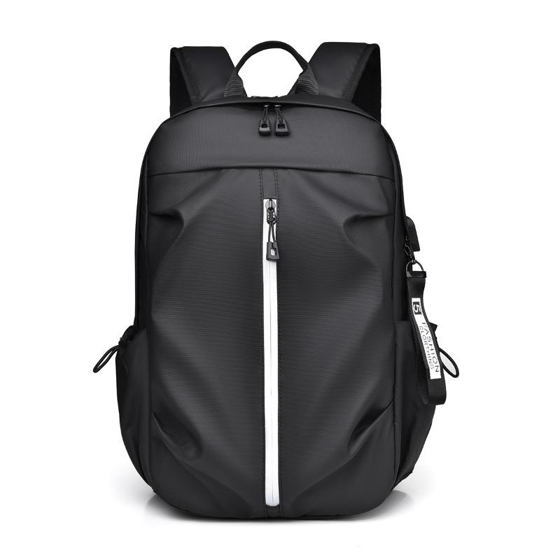 

The new backpack is casual, simple and large-capacity, and men s waterproof splashed shoulders. чёрный