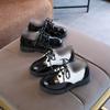 New Children's Leather Shoes, Student Performance Shoes, Lace-up Fashion Girls' Patent Leather Single Shoes, Children's Shoes, Boys' Leather Shoes