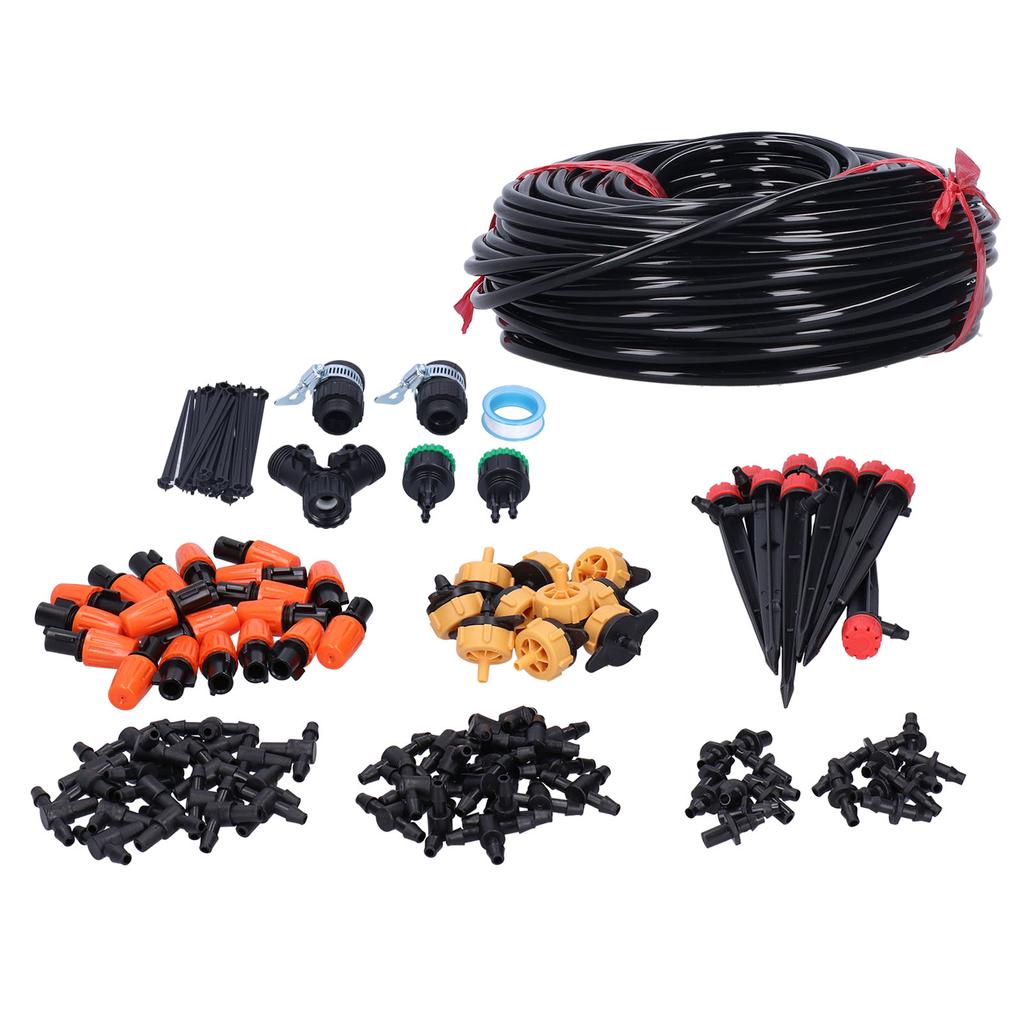 40M 4 7 Hose Garden Irrigation System Drip Irrigation Kit Watering Kit for Greenhouse Lawn