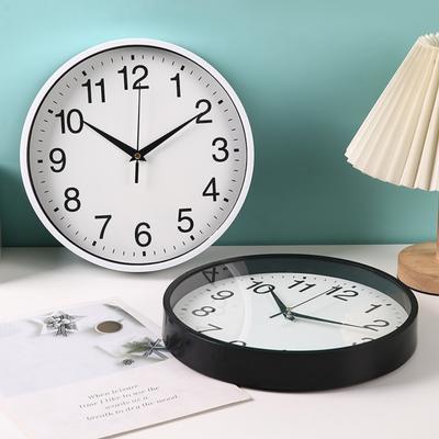 Round Wall Clock for Home and Office - Simple Modern Design for Living Room, Bedroom, and Study