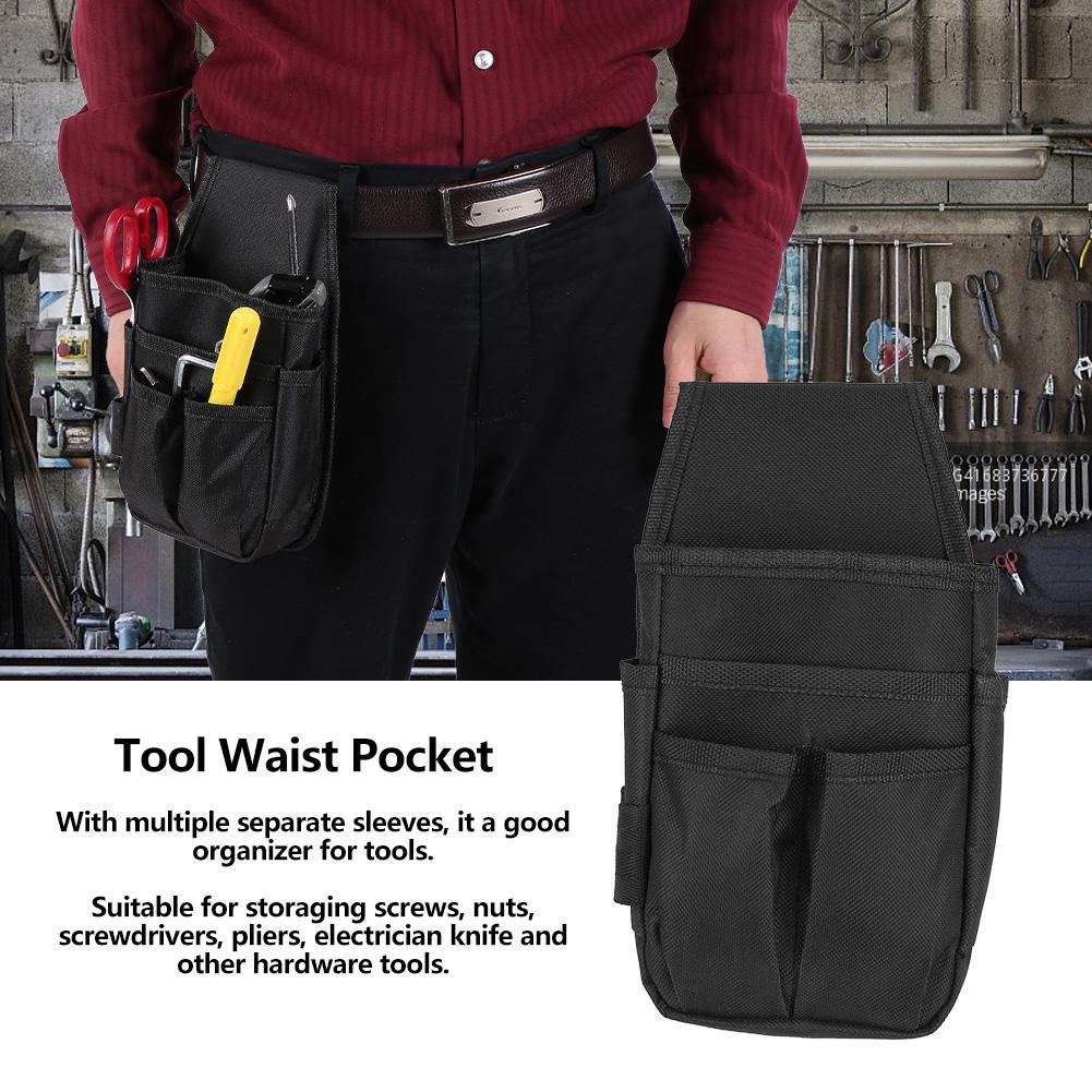 Electrician Tool Waist Bag with Multiple Pockets Hardware Tools Pouch