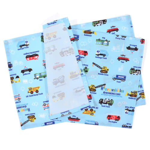 COLORFUL CANDY STYLE Placemats, Standard, Set of 4 (2 Same Pattern X 2 Alternative Patterns), Water-Repellent Fabric, Lunch Mats, Lunch Covers, Lunch