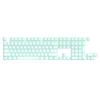104 Pcs Backlight Key Cap Silicone Mechanical Keyboard Keycaps Set Silent Mechanical Keyboards Keycap for Mechanical Keyboards