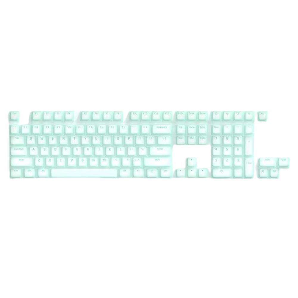 104 Pcs Backlight Key Cap Silicone Mechanical Keyboard Keycaps Set Silent Mechanical Keyboards Keycap for Mechanical Keyboards