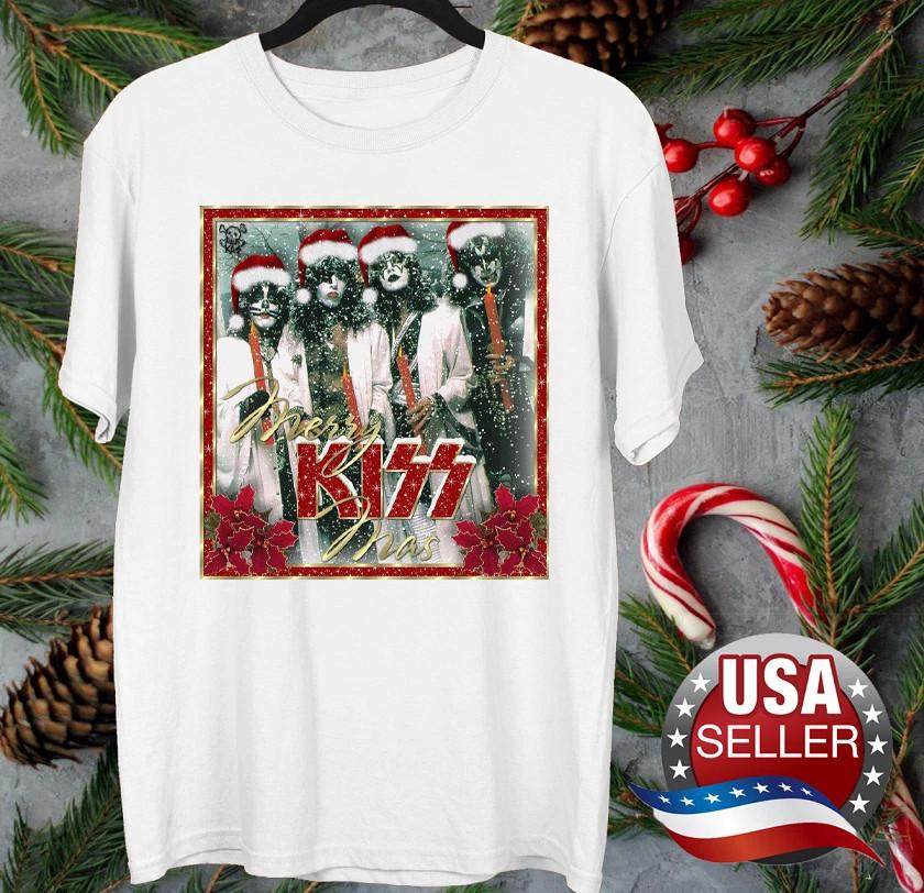 Kissmas band Christmas White Shirt Full size S-5XL Xmas Gift HL348 XL