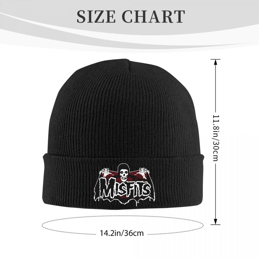 Misfits Skull Beanie Hats Bat Skull Skullies Beanies Gym Warm Unisex Adult Caps Autumn Custom Hip Hop Bonnet Hats Gift