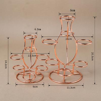 Ball  Eggs Quartz Stand Metal Sphere Holder Multi-Colors  Ball Display Base Can Be Placed Seven Balls