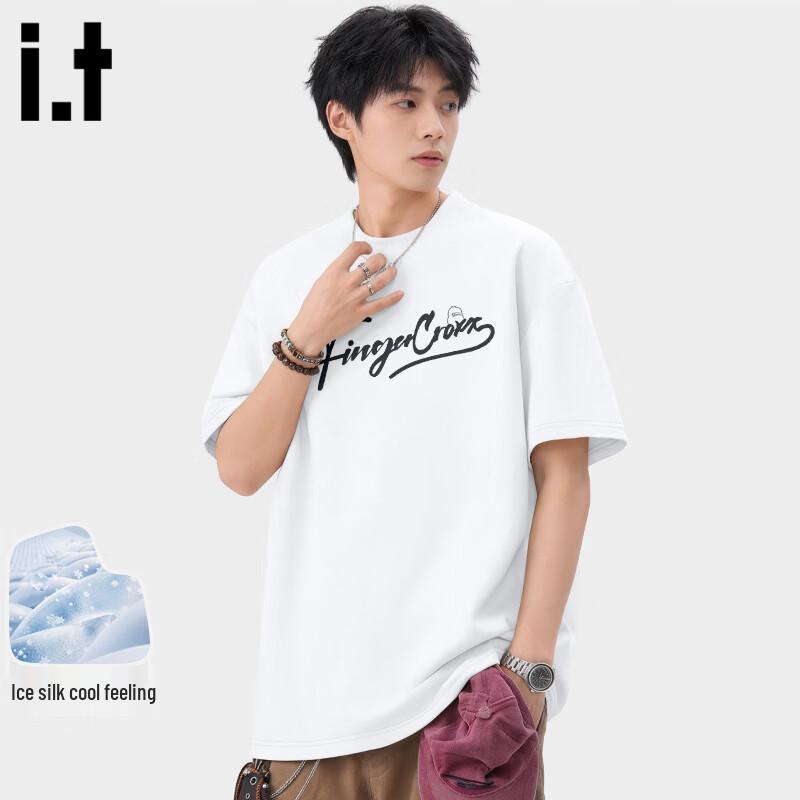 Fingercroxx IT Men's Loose Fit Ice Silk Short Sleeve T-Shirt