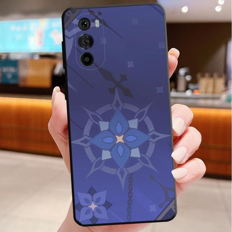 Phone Case For Motorola Edge 50 40 Pro 60 50 40 30 Ultra Neo Fusion Moto G85 G72 G53 G54 G84 G13 G32 Genshin Impact Namecard