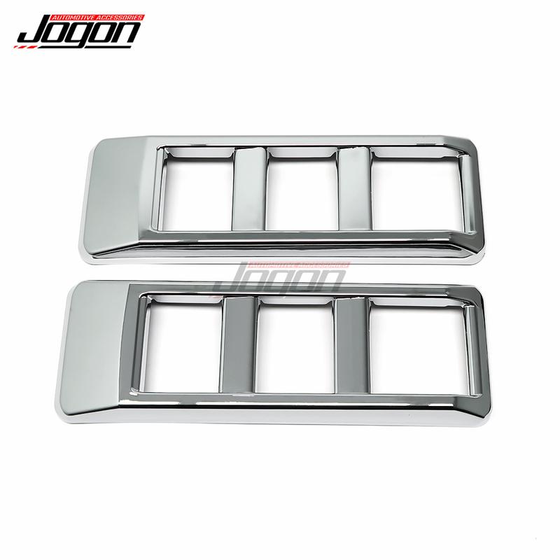 ABS Chrome Car Side Body Fender Vent Cover Trim For Toyota Land Cruiser J70 LC70 LC71 LC76 LC78 LC79 FJ70 FJ71 FJ76 J79 Pickup