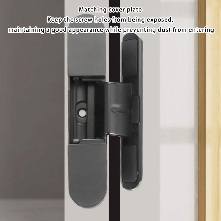 Aluminum Alloy Furniture Hinges Adjustable Butt Hinge 125 Degree Swing Concealed Hinge for Wood Door, Folding Door
