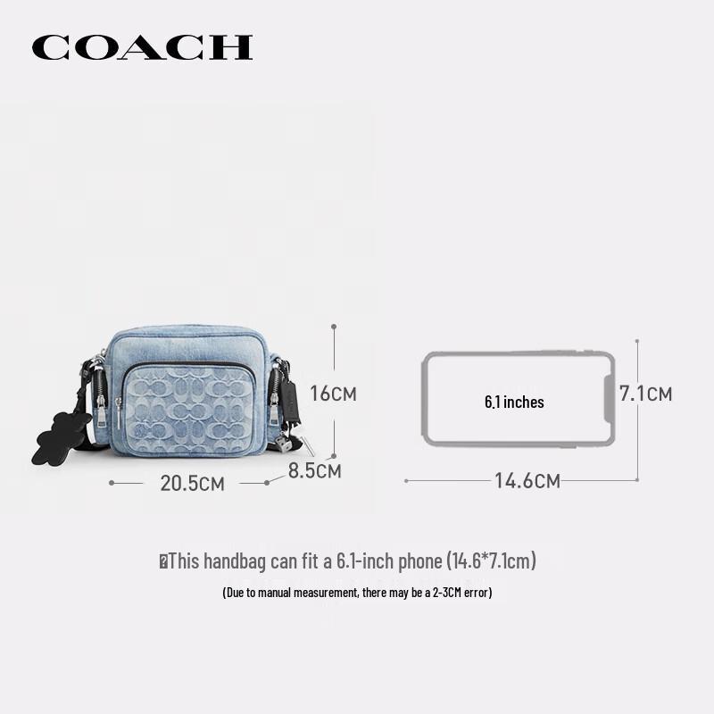 COACH Men's Fletcher Denim Crossbody Bag