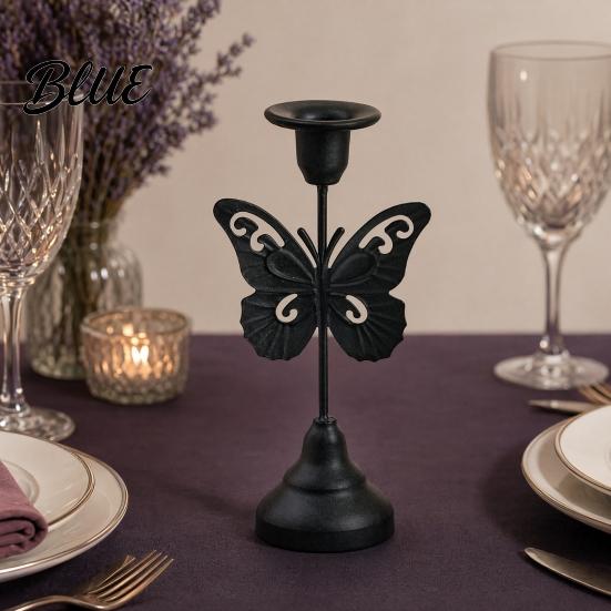 Farmhouse Table Centerpiece Vintage Metal Candle Holder Romantic Candlestick Dinner Centerpiece