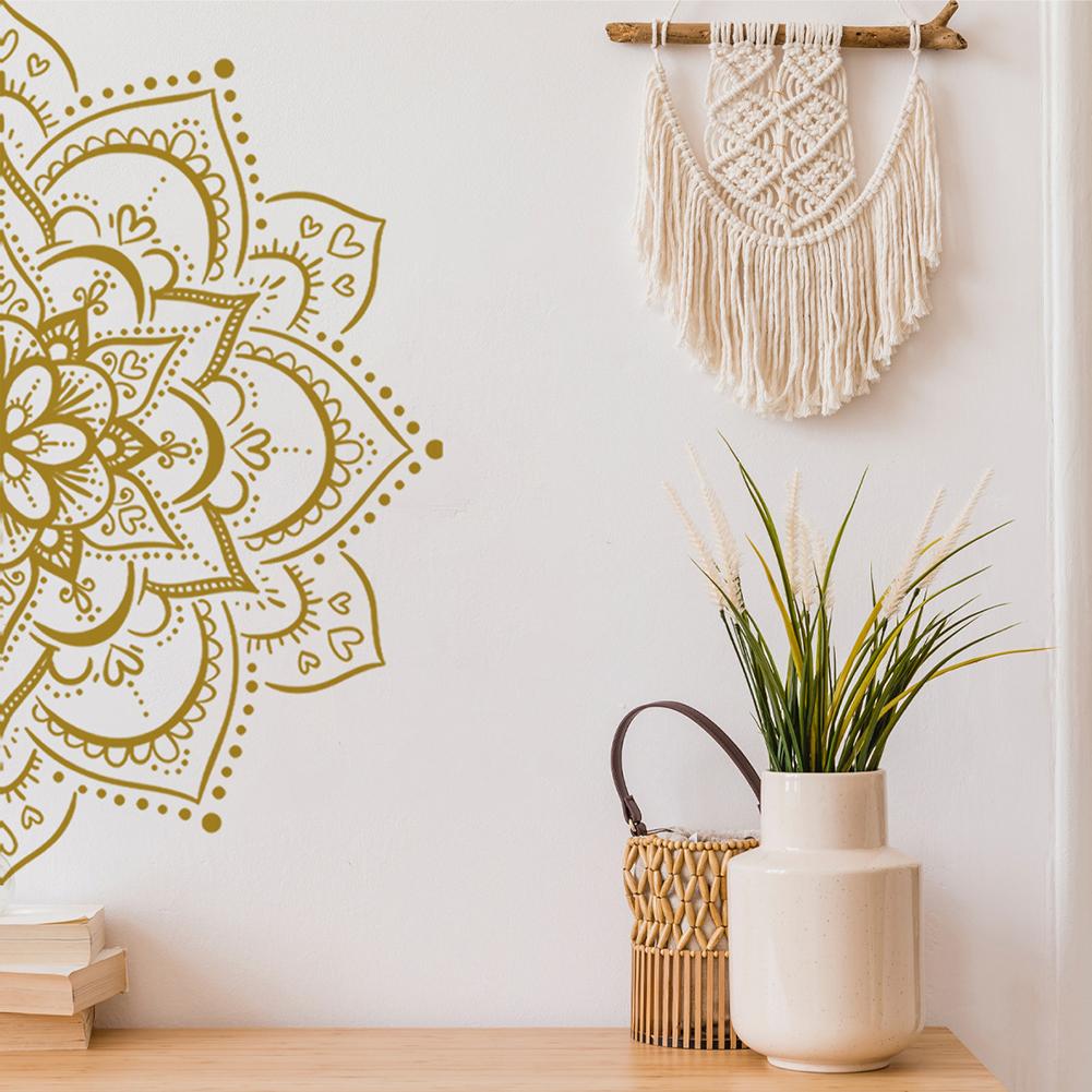 

Home Decor Lotus Flower Datura Creative Flat Door Wall Stickers Eid Mubarak Wall Stickers Glass Decals Vinyl Wall Sticker