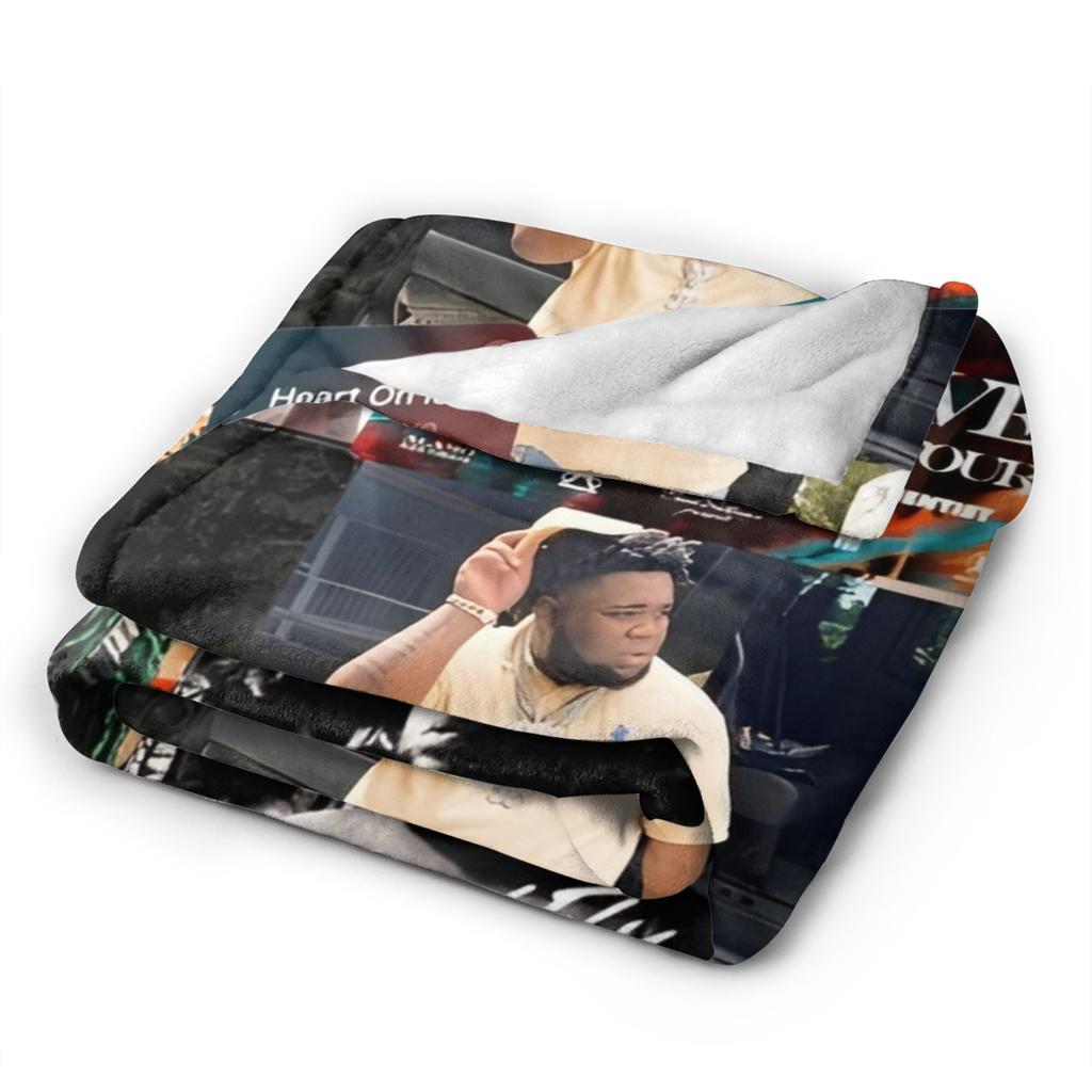 Rapper rod wave Blanket Decorative Flannel Bedding Throws For Bedroom Warm Custom Quality Bedspread Birthday Gift