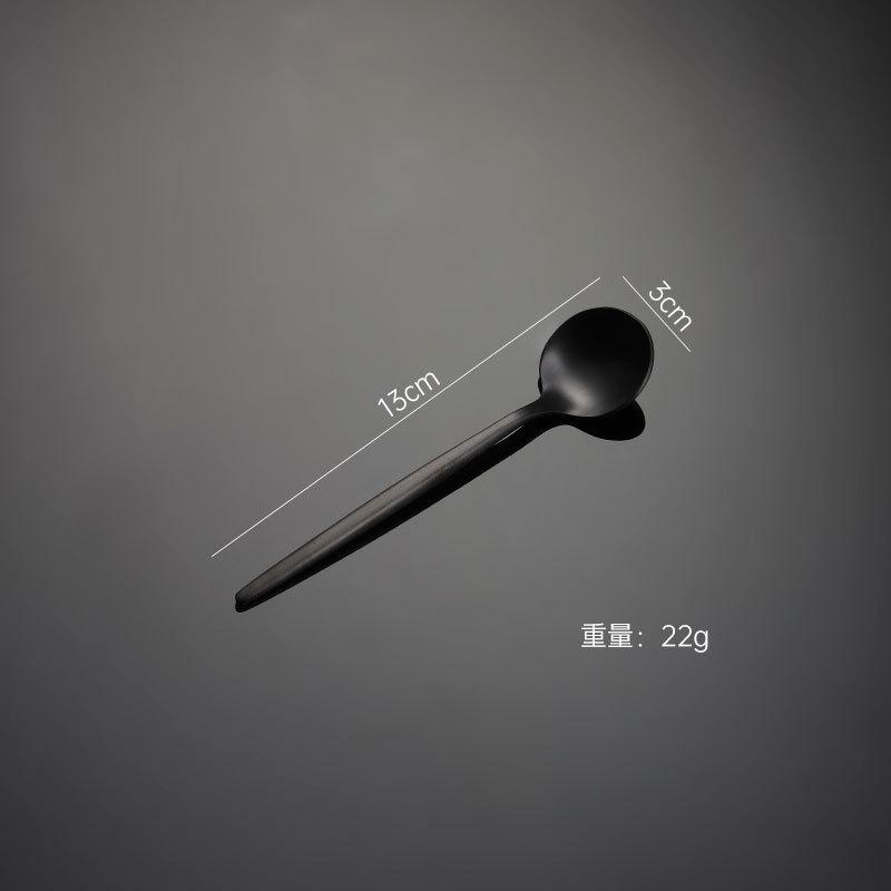 304 Stainless Steel Portuguese Knife and Fork Spoon Titanium-plated Gold Thick Western Tableware Paint Handle Wedding Gift