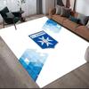 AJ Auxerre Flannel Pattern Square Carpet,Area Rug,Carpet Rug for Living Room Bedroom Sofa Playroom Decor,Non-slip Floor Mat