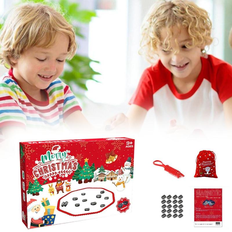 Christmas Magnetic Chess Game 20 Pieces Game Stones Set For Kids Party Gifts