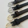 NONLOCAL Leather Slim Belt - 4Color