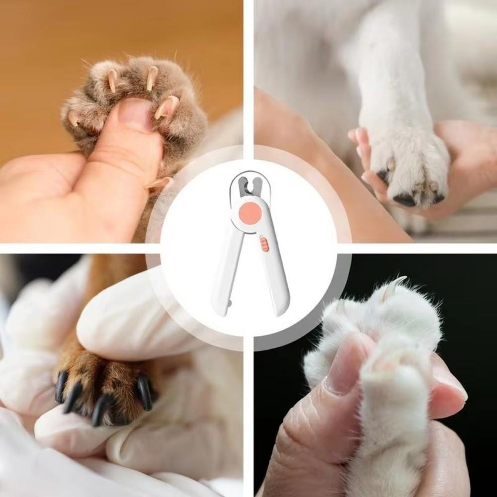 Professional Safe Design Dog Nail Clipper LED Quiet Cat Nail Grinder with Nail File Safe Pet Claw Trimmer Pet Grooming