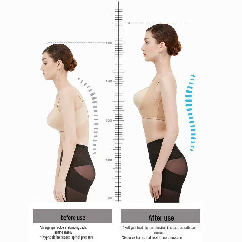 Posture Correcting Bra with Side Support and Chest Lift