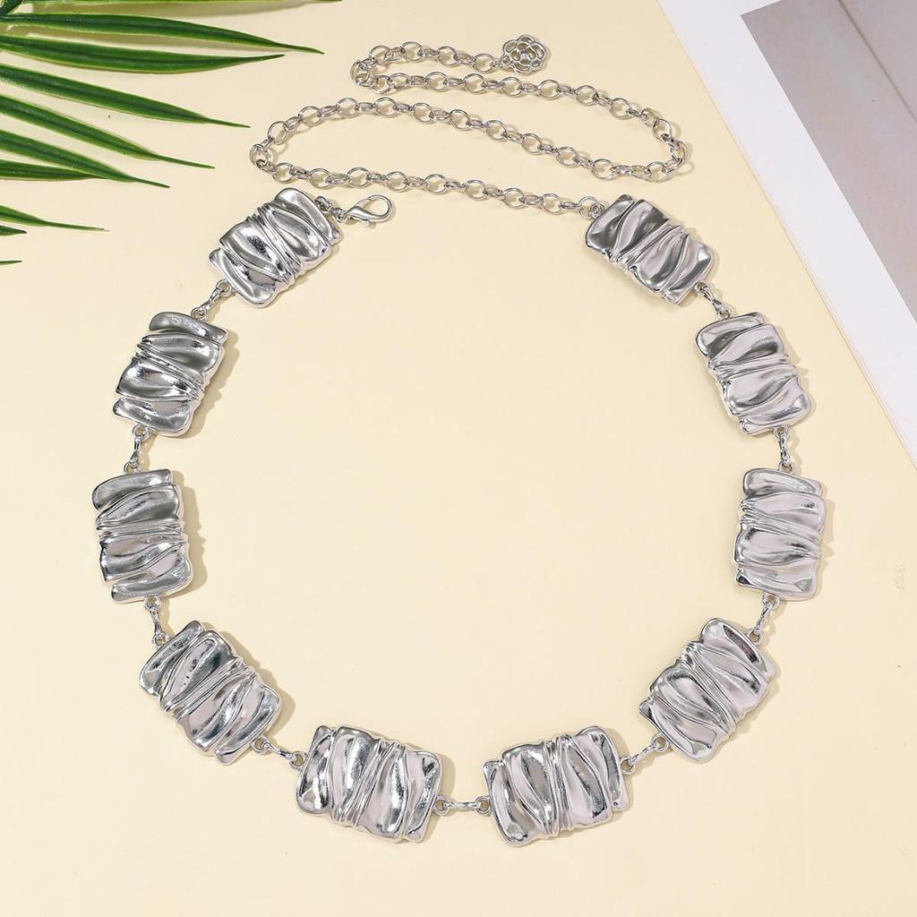 Bohemian Retro Metal Waist Chain for Women - Ethnic Style Body Jewelry