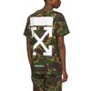 Off-White Camouflage Thorn Arrows Short Sleeve T-Shirt Men Tops OMAA002S188780129901