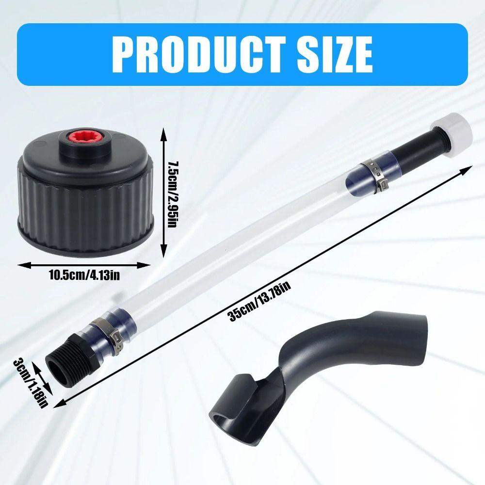 Detachable Racing Fuels Replacement Cap Transparent Hose Bender Kit  Car Fill