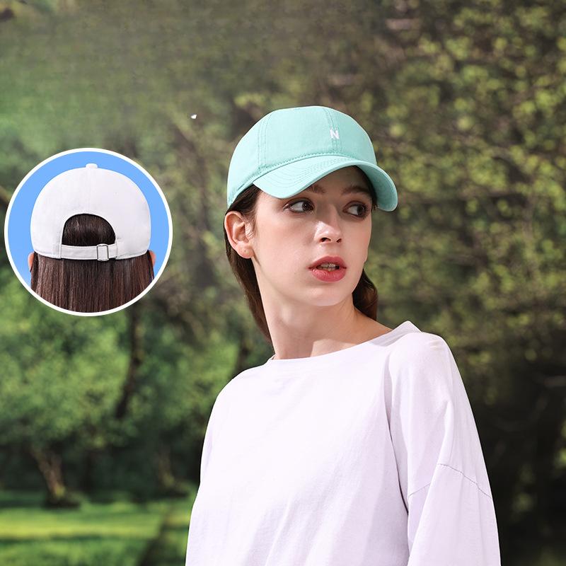 Pure Cotton Soft Top High Quality Letter Embroidered Baseball Cap Baseball Cap Women's Outdoor Face Showing Small Sun Protection Hat