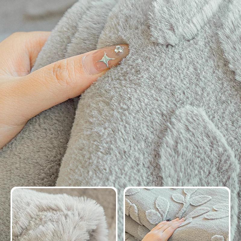 French Short Plush Jacquard Sofa Mat Thickened Winter Anti Slip Lace Edge Sofa Towel Living Room Seats Sofas Covers Pillowcases