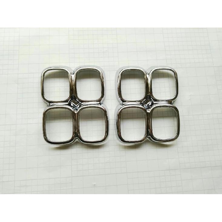 For Kia Sportage 4 QL 2016 2017 2018 ABS Front Foglight Cover Trims Rear Fog Light Lamp Frame Sticker Car Styling Accessories