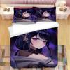 Genshin Impact Raiden Shogun 3D Printed Bedding Set Duvet Covers Pillowcases Comforter Bedding Set Bedclothes Duvet Cover