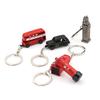 British Miniature London Model Key Ring Key Chain Souvenir Red Bus Taxi