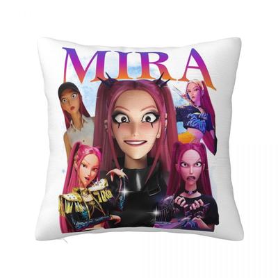 Mira Kpop Demon Hunters Vintage 90S Style Huntrix Pillowcase Soft Polyester Cushion Cover Decorations Pillow Case Cover Home