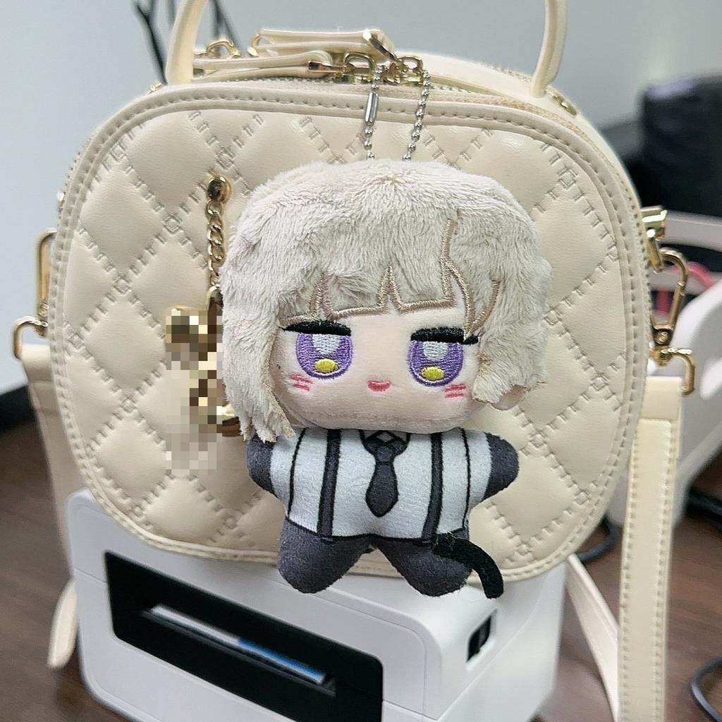 Anime Bungou Stray Dogs Plüschanhänger Cosplay 10cm Osamu Dazai Edogawa Rampo Niedliche Weiche Stoffpuppe Schlüsselanhänger Taschendekoration Spielzeug
