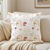 Abstract Boho Pattern Pillow Case Double-Sided Plush Sofa Cushion Covers Organic Breathable Invisible Zipper
