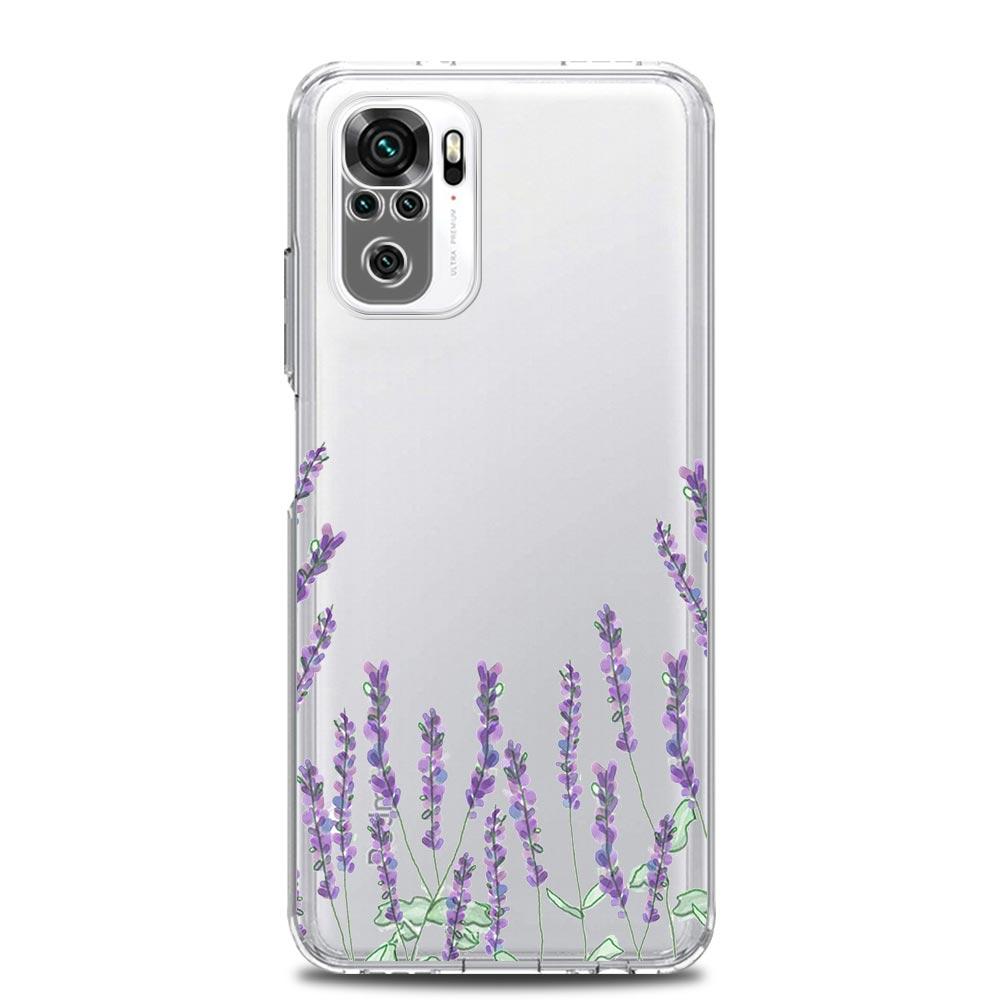 sunflower Lavender Flower Clear Phone Case For Xiaomi Redmi Note 12 10C 10 11 9 8 Pro Plus 9S 7 8T 9T 9A 8A 9C K50 K40 Cover