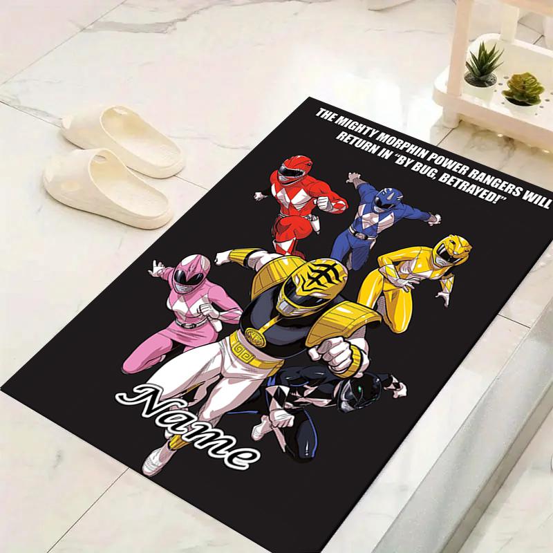 Custom 1Pc Power Rangers Teamup Rug Office Carpet Indoor Outdoor Entrance Doormat Nonslip Soft And Comfortable Living Room D2915222