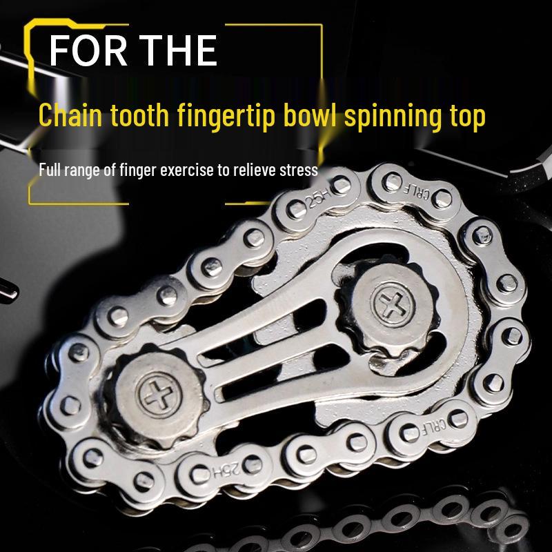 Metal Gear Linkage Fidget Spinner - Mechanical Stress Relief Toy