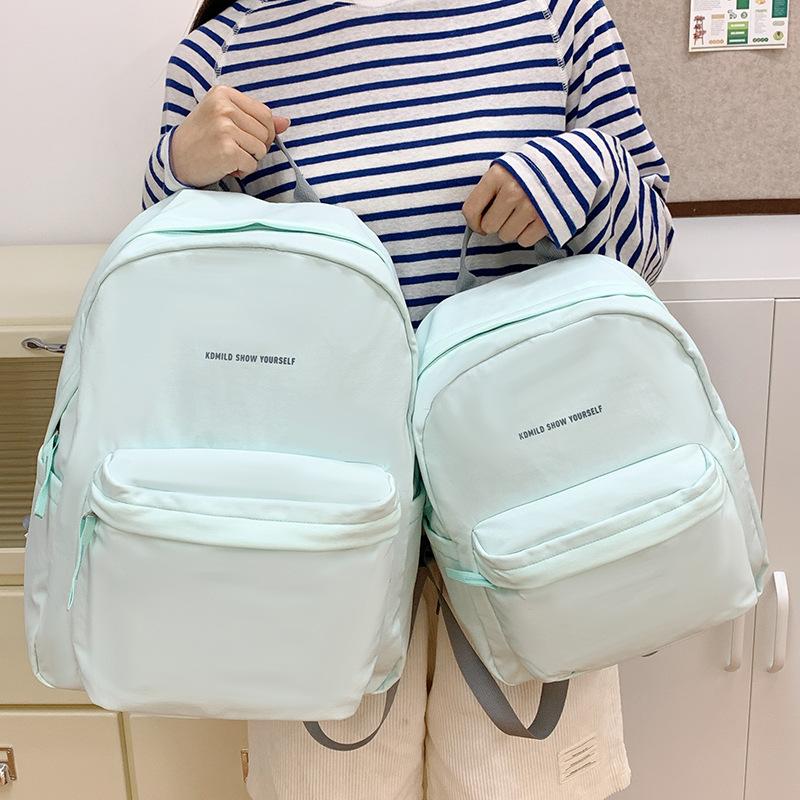 Schoolbag for Women Simple Travel Versatile Ins Commuting Backpack College Style Junior High School Students Lightweight Large Capacity Backpack