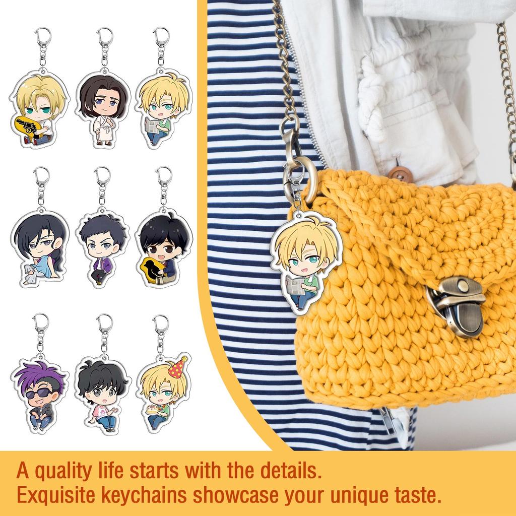 2D Anime Peripheral Acrylic Keychain Gift