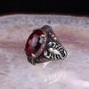 2023 New Zinc Alloy Ring For Men Fashion Trend Blue Zircon Finger Ring Male Party Jewelry