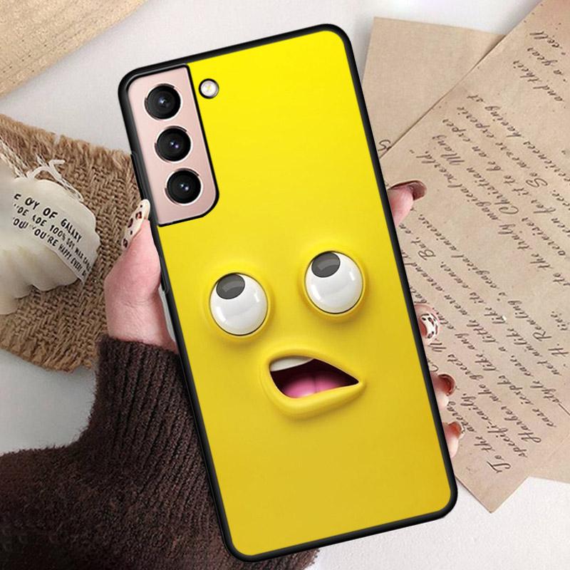 

Чехол для телефона с забавным лицом для Samsung Galaxy S22 S20 Ultra S20 S22 Plus S21 S10 S9 S8 Plus S10E S20 FE Funda Capa S22Ultra 5G