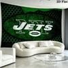 New york jets Logo Wall Tapestry Aesthetic Wall Hanging Printed Fabric Blanket Decorative Tapestries for Bedroom Living Room Home Decor