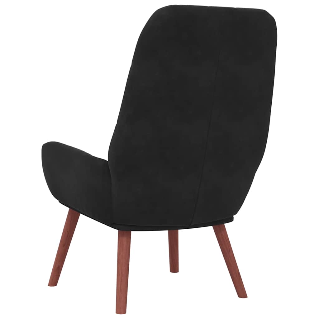 Relax Armchair Black Velvet