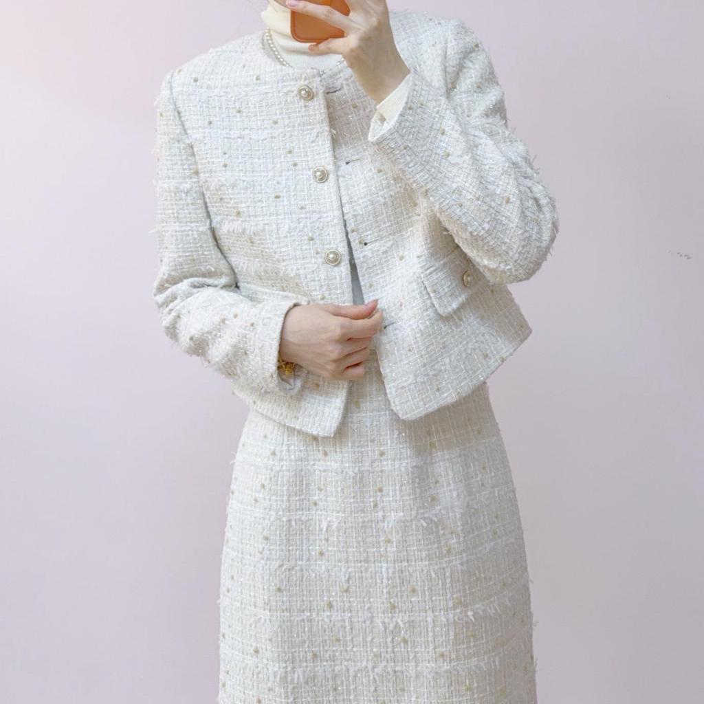 2026 Spring/Autumn Coco Style Jacket & Skirt Set