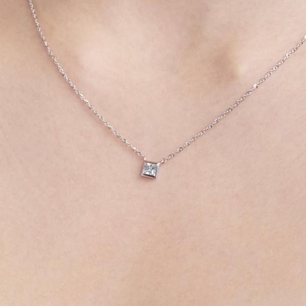 Shine Basic Square Necklace OTS322307DWW