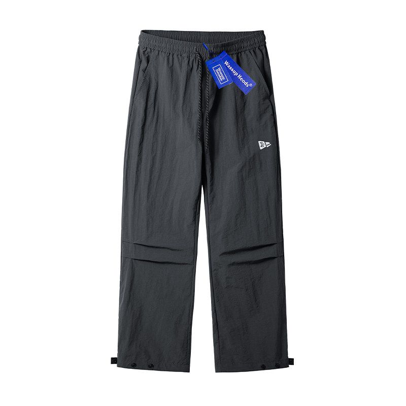 

Wassup Casual Working Pants Male Trendy American High Street Spring and Autumn All-Match Loose Sports Wide-Leg Pants Son Tactical Pants Gray M