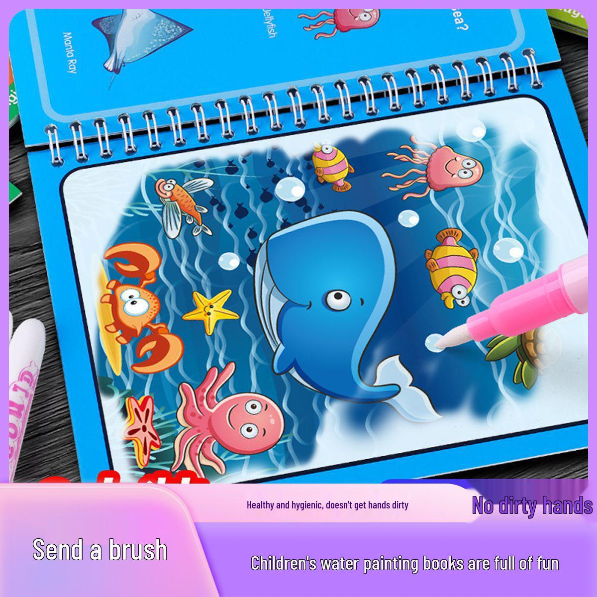 

Children s Reusable Water Painting & Educational Coloring Book