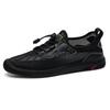 Fashion Men's Breathable Outdoor Flat Designer Shoes Fashion Hollow Out Non Slip Mesh fabric Shoes Comfort Lightweight Soft Bottom Shoes